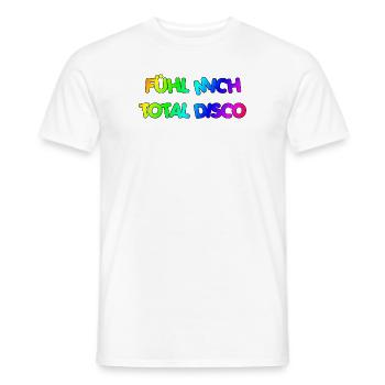 FÜHL MICH DISCO - Männer T-Shirt - Weiß - Vorne - AI Model Male 178 dark (178cm)