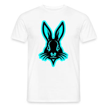 Lapin, Lapin De Pâques, Tête Pâques - T-shirt homme - blanc - Devant - AI Model Male 178 dark (178cm)