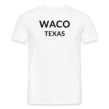Waco Texas USA - Männer T-Shirt - Weiß - Vorne - AI Model Male 178 dark (178cm)