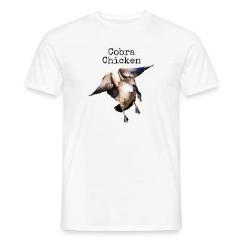 Drôle de poulet Cobra Oie Mauvais nom d’animal - T-shirt homme - blanc - Devant - AI Model Male 178 dark (178cm)
