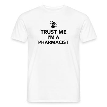 Trust me I'm a Pharmacist - Men's T-Shirt - white - Front - AI Model Male 178 dark (178cm)