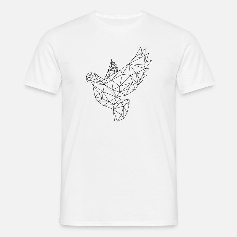 Taube - Männer T-Shirt - Weiß