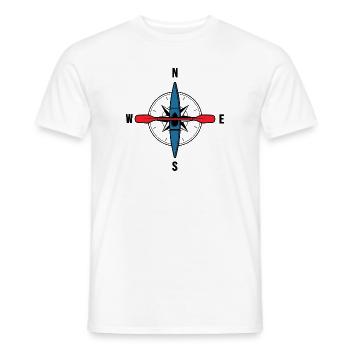 kajak kanu paddeln river-adventure - Männer T-Shirt - Weiß - Vorne - AI Model Male 178 dark (178cm)