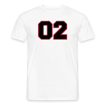 number02 - T-shirt homme - blanc - Devant - AI Model Male 178 dark (178cm)