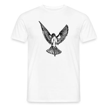 Oiseau - T-shirt homme - blanc - Devant - AI Model Male 178 dark (178cm)