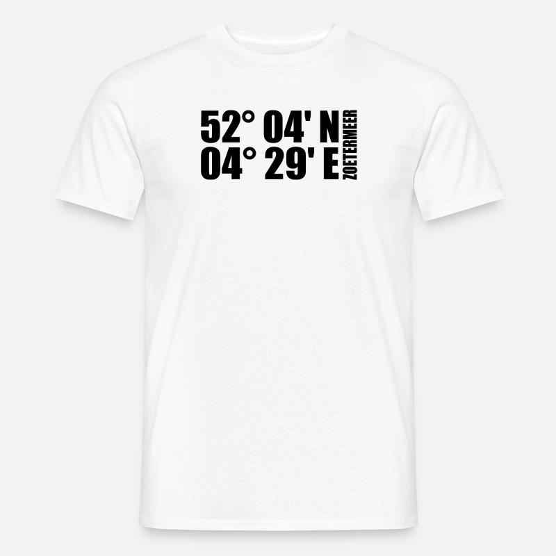 Zoetermeer coordinates - Men's T-Shirt - white
