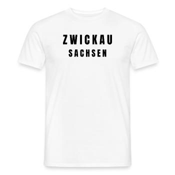 Zwickau Sachsen - Männer T-Shirt - Weiß - Vorne - AI Model Male 178 dark (178cm)