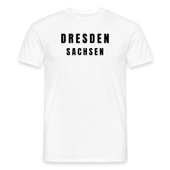 Dresden Sachsen - Männer T-Shirt - Weiß - Vorne - AI Model Male 178 dark (178cm)