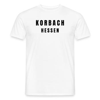 Korbach, Hesse - Men's T-Shirt - white - Front - AI Model Male 178 dark (178cm)