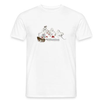 The real Caravaggio - Men's T-Shirt - white - Front - AI Model Male 178 dark (178cm)