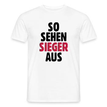 What winners look like - Men's T-Shirt - white - Front - AI Model Male 178 dark (178cm)