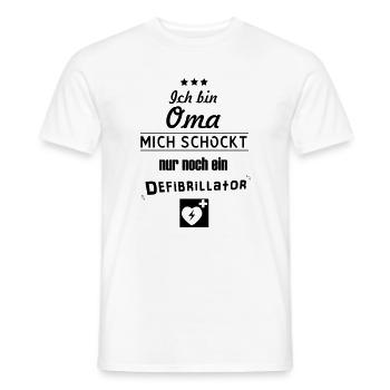 coole Oma - Männer T-Shirt - Weiß - Vorne - AI Model Male 178 dark (178cm)
