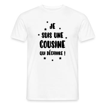 Onkel / Tante / Vetter / Cousin / Kusine - Männer T-Shirt - Weiß - Vorne - AI Model Male 178 dark (178cm)
