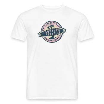 Fuerteventura Surfers Paradise - T-shirt homme - blanc - Devant - AI Model Male 178 dark (178cm)