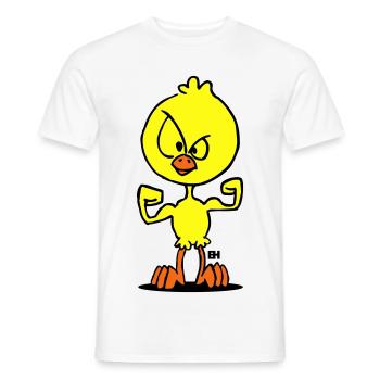 Chick Power - Männer T-Shirt - Weiß - Vorne - AI Model Male 178 dark (178cm)