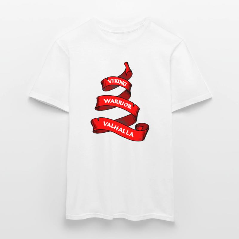 Wikinger Wimpel oder Banner rot Männer T-Shirt