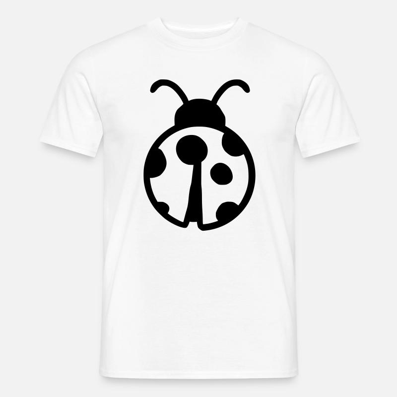 süßer Marienkäfer - Männer T-Shirt - Weiß
