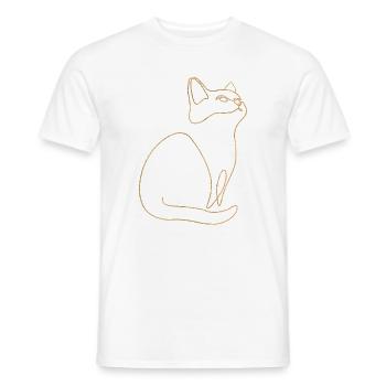 Kitten Cat Cat - Men's T-Shirt - white - Front - AI Model Male 178 dark (178cm)