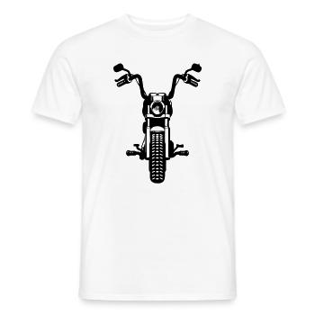 Moteur de chopper de sport automobile - T-shirt homme - blanc - Devant - AI Model Male 178 dark (178cm)