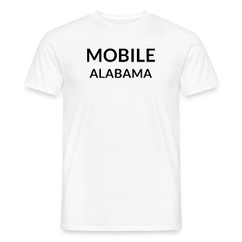Mobile Alabama USA - Männer T-Shirt - Weiß - Vorne - AI Model Male 178 dark (178cm)