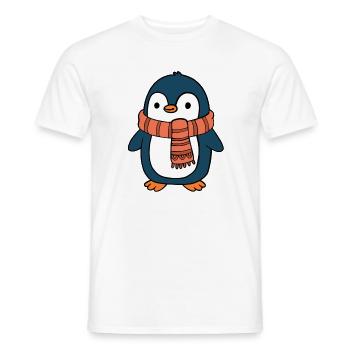 Pinguin - Männer T-Shirt - Weiß - Vorne - AI Model Male 178 dark (178cm)