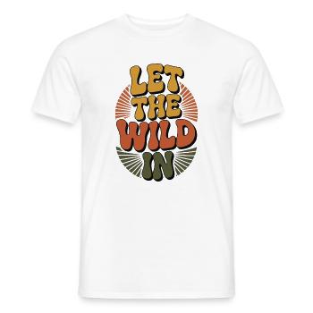 Aventure - Laissez entrer la nature - T-shirt homme - blanc - Devant - AI Model Male 178 dark (178cm)