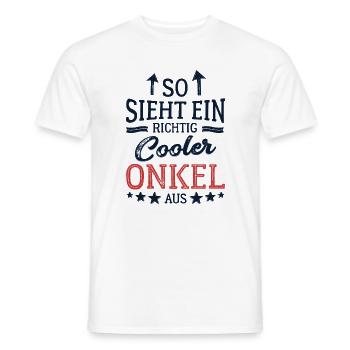 So sieht ein richtig cooler Onkel aus - Männer T-Shirt - Weiß - Vorne - AI Model Male 178 dark (178cm)