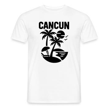 cancun silhouette - Männer T-Shirt - Weiß - Vorne - AI Model Male 178 dark (178cm)