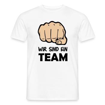 faust_team_002 - Männer T-Shirt - Weiß - Vorne - AI Model Male 178 dark (178cm)