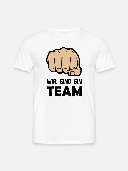 faust_team_002 - Männer T-Shirt - Weiß