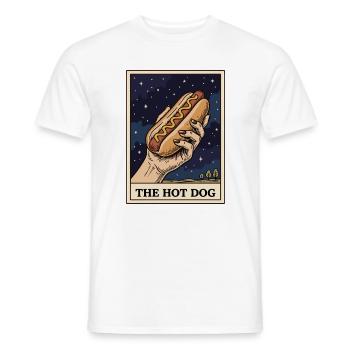 Die Hot-Dog-Tarotkarte zum 4. Juli: Lustiger Hot D - Männer T-Shirt - Weiß - Vorne - AI Model Male 178 dark (178cm)