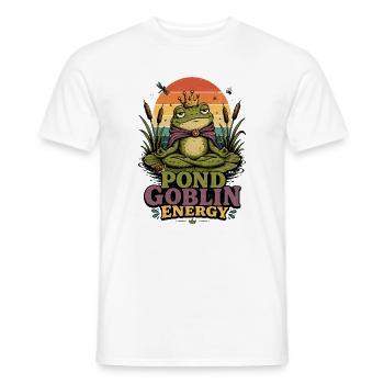Yoga Grenouille Méditation Yoga Grenouille Pilates Grenouille - T-shirt homme - blanc - Devant - AI Model Male 178 dark (178cm)