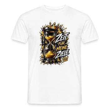 Königliche Stunde: Zeit Für Meine Zeile - Männer T-Shirt - Weiß - Vorne - AI Model Male 178 dark (178cm)
