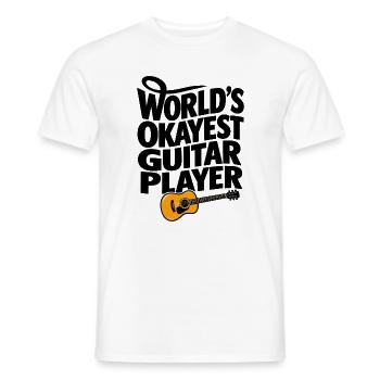 Lustiger Gitarrist, Gitarrist, Musiker, Bandkunst - Männer T-Shirt - Weiß - Vorne - AI Model Male 178 dark (178cm)