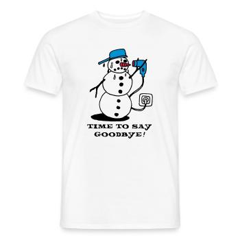 winter_ade_weiss - T-shirt homme - blanc - Devant - AI Model Male 178 dark (178cm)