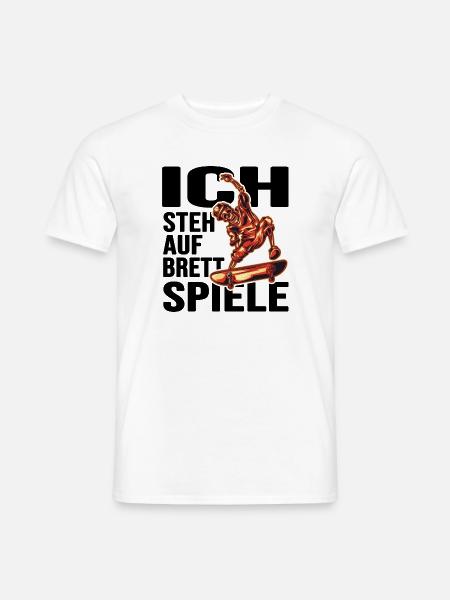 skate sk8 skateboarder halfpipe - Männer T-Shirt - Weiß