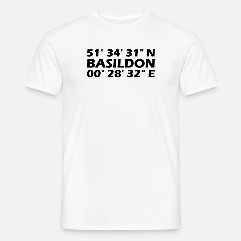 Basildon Coordinates - Men's T-Shirt - white