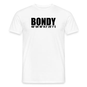 Bondy coordinates - Men's T-Shirt - white - Front - AI Model Male 178 dark (178cm)