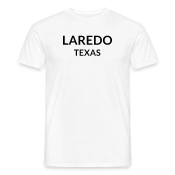 Laredo, Texas, États-Unis - T-shirt homme - blanc - Devant - AI Model Male 178 dark (178cm)