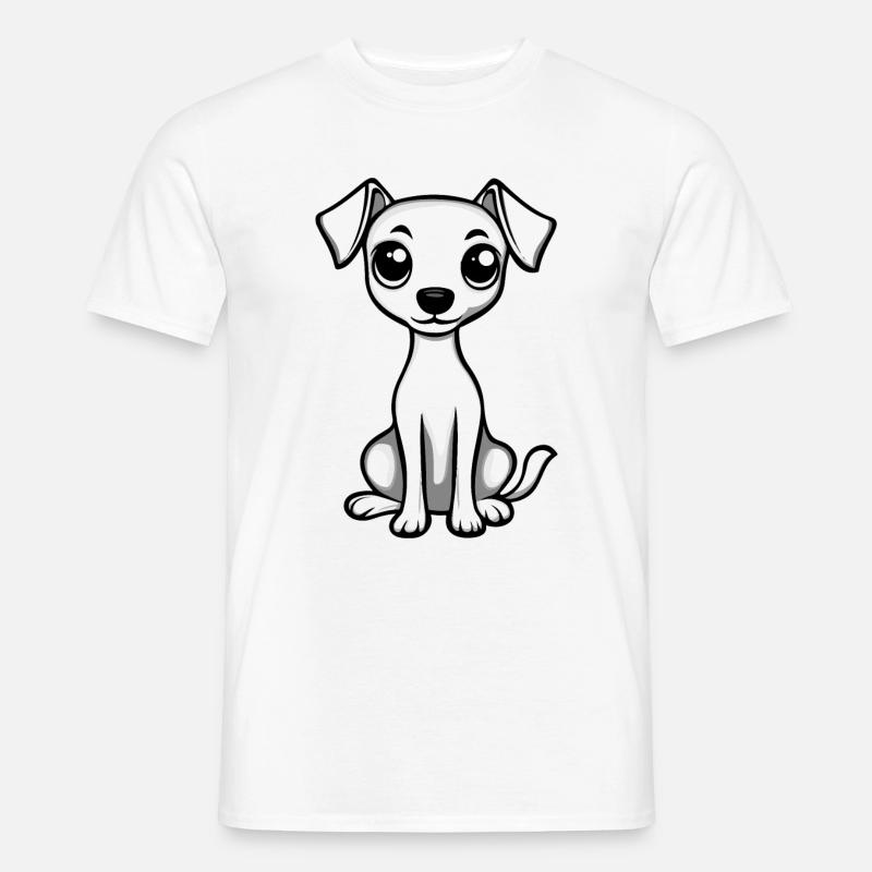 Whippet Dog Comic Cute - Men's T-shirt - white