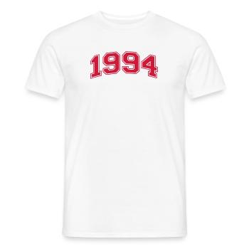 1994 - Männer T-Shirt - Weiß - Vorne - AI Model Male 178 dark (178cm)