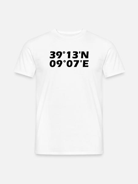 Cagliari Coordinates - Men's T-Shirt - white