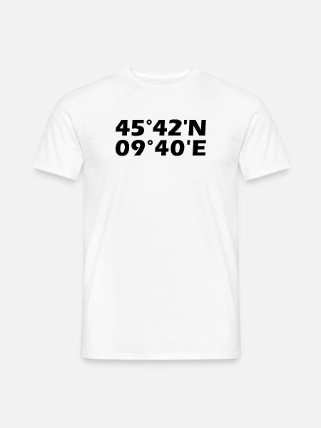 Bergamo coordinates - Men's T-Shirt - white