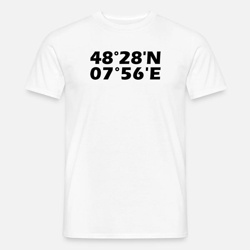 Offenburg coordinates - Men's T-Shirt - white