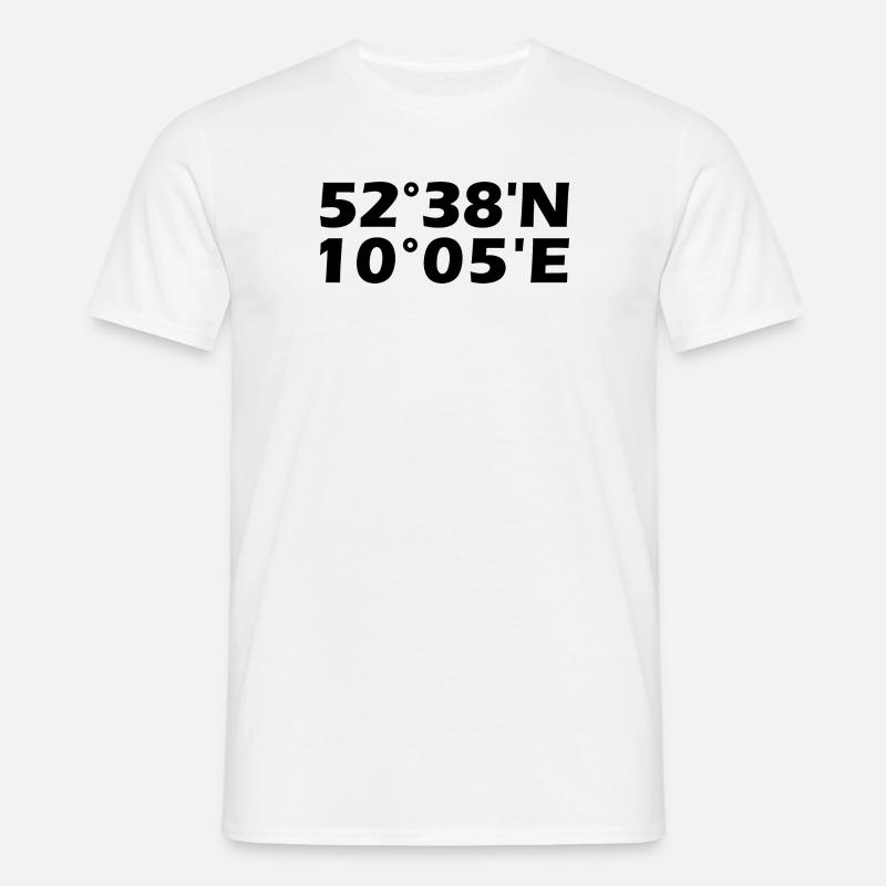 Celle coordinates - Men's T-Shirt - white