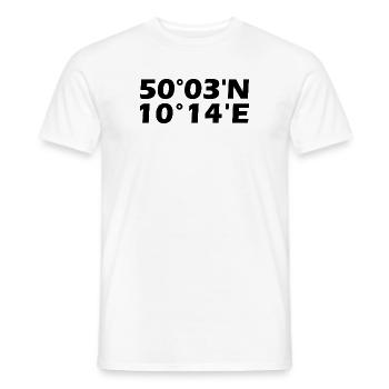 Schweinfurt coordinates - Men's T-Shirt - white - Front - AI Model Male 178 dark (178cm)