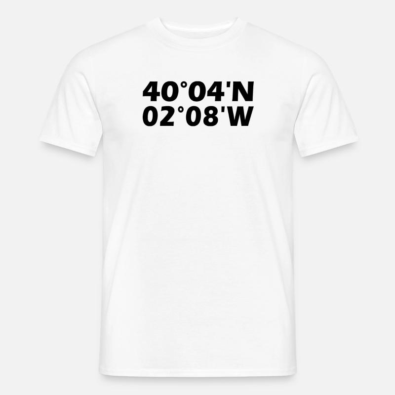 Cuenca coordinates - Men's T-Shirt - white