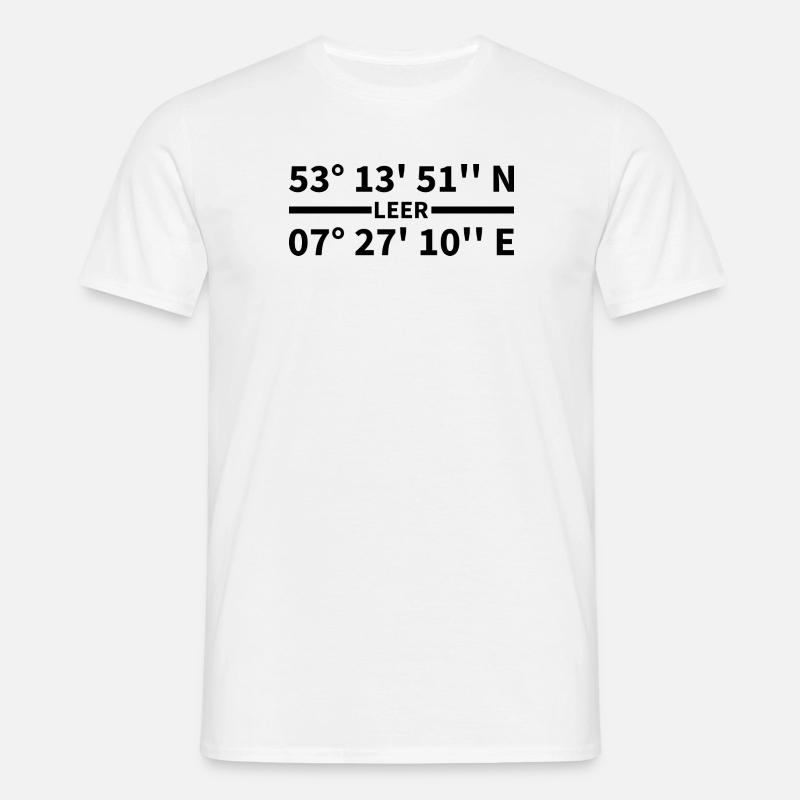 Empty coordinates - Men's T-Shirt - white