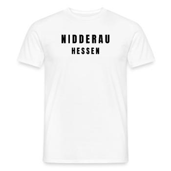 Nidderau, Hesse - T-shirt homme - blanc - Devant - AI Model Male 178 dark (178cm)