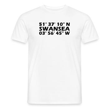 Swansea Coordinates - Men's T-Shirt - white - Front - AI Model Male 178 dark (178cm)